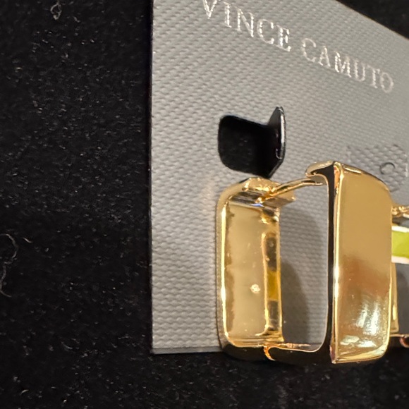 Vince Camuto Shiny Gold Earrings - Picture 2 of 4